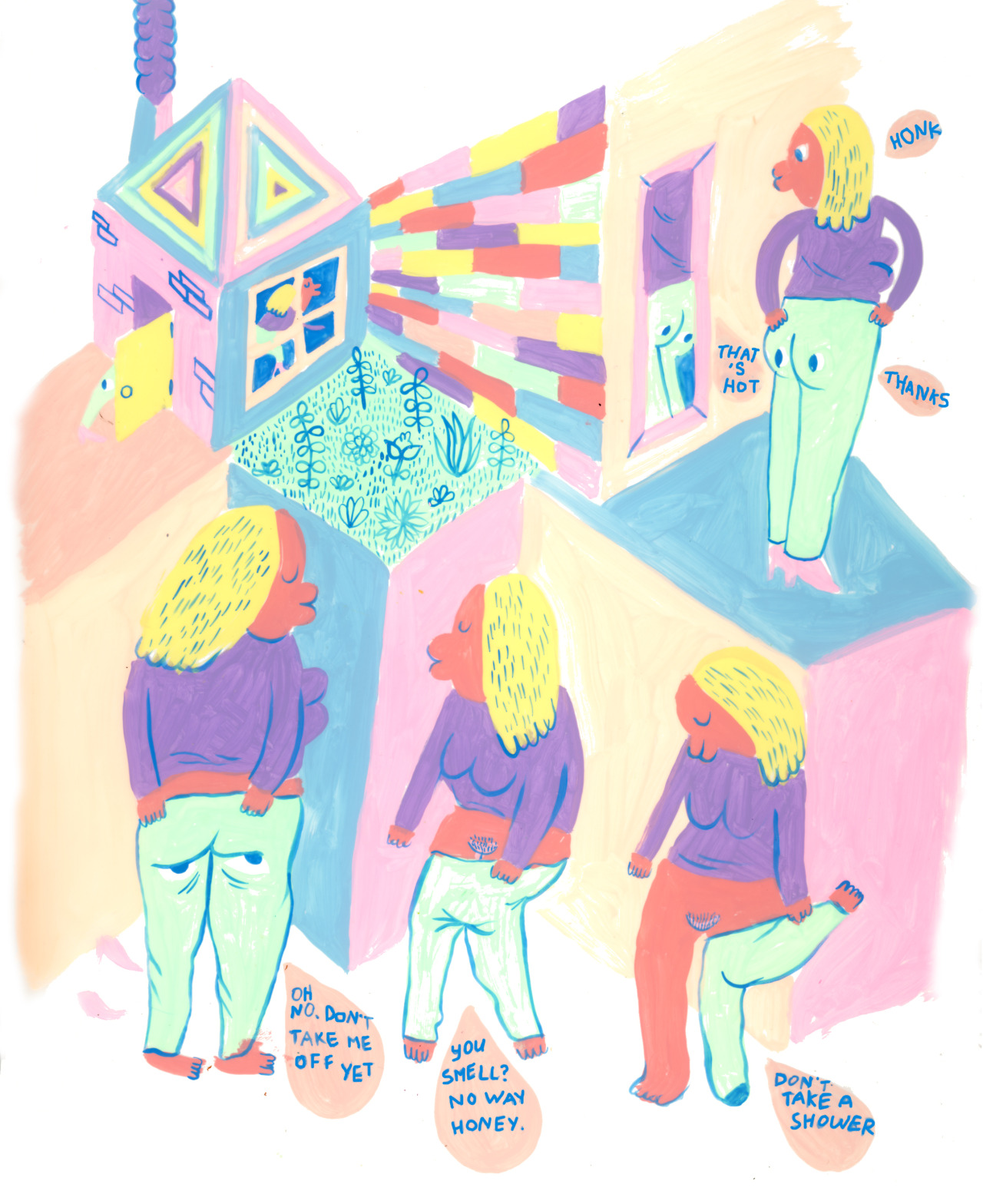 etteette:  this is a comic i made for vice a few years ago ~ about winkers pants