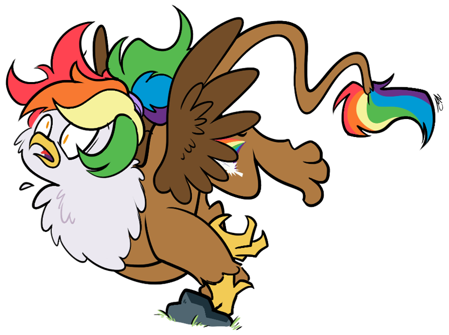 rainbowfeatherreplies:“Uwaaa~!” Rainbow Feather takes a little trip courtesy