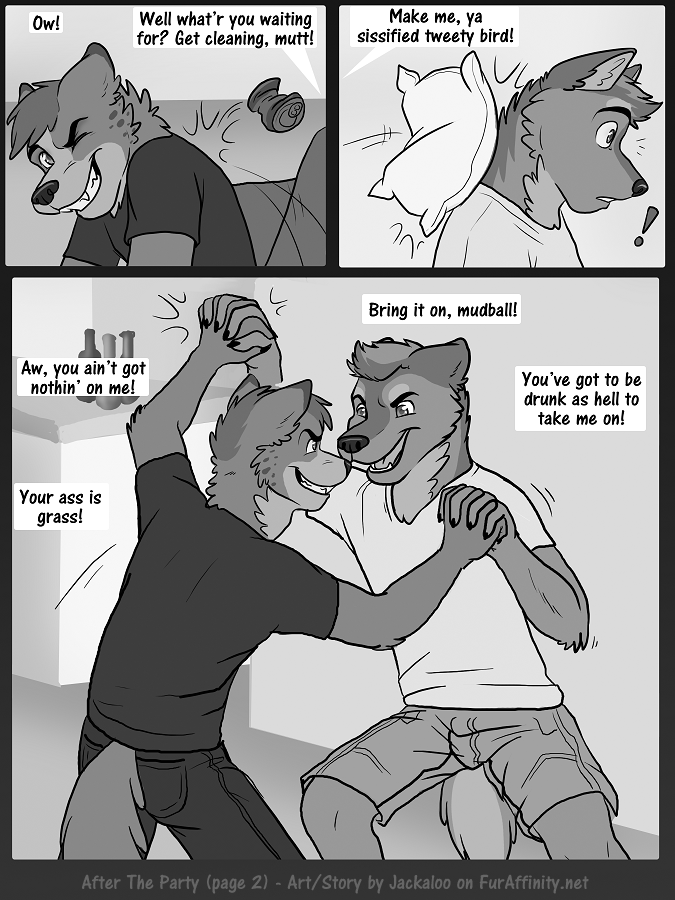 knot-another:  gayporntmnt:  itswolfieh:  This is After the Party - by Jackalo (Part