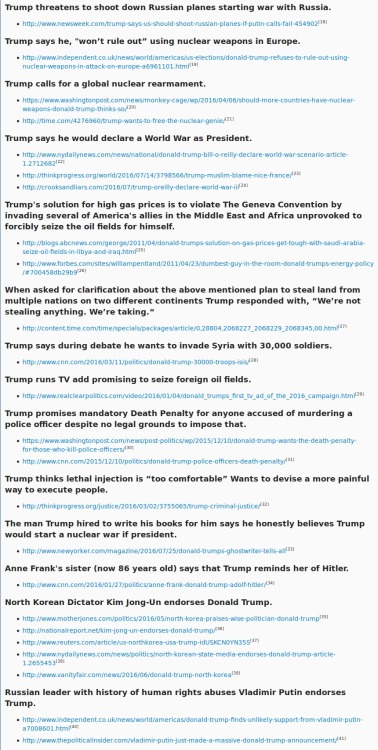 dicknurse:riot-company:A final response to the “Tell me why Trump is a fascist” by maris