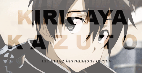 miikasaas:  sword art online; favourite characters + meanings 