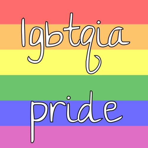 genderqueerpositivity: (The rainbow flag as a background with “lgbtqia pride” on top.)
