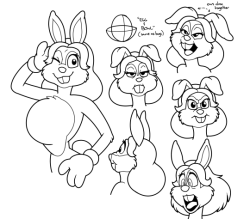 Playing around with the toony bunny that’s
