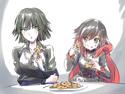 thekusabi:  Fubuki (OnePunch-Man) and Ruby