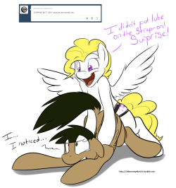 askmessysketch:  Y’gotta watch your back when that girl is around!  X3 Oh dear&hellip;. &gt;w&lt;