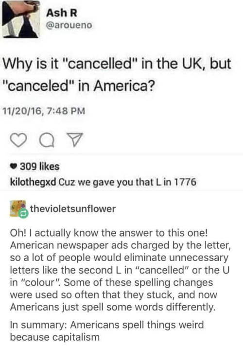 thexploress:wait i googled it and idk if thats completely trueWhy Do Brits And Americans