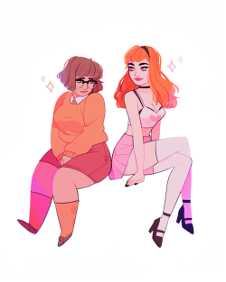 flowersilk: redraw of some mystery-solving gals…jinkies 🔍👀