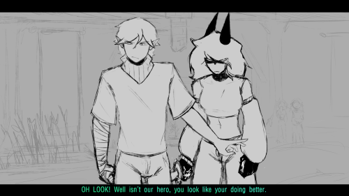 Fake Anime Screenshot/storyboard Frame For A Moment In 'The Calamitous Heart' That I'm Really Excited
