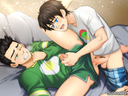 suiton00nsfwdrawings:  Super Sons - Sleepover I just needed to draw this XD they are too good of a couple to be true DX also, short shorts (?) Please check out my: [Patreon] [Gumroad] [Twitter] 