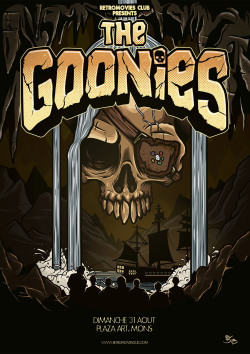 obsessedwithskulls:  Goonies poster art by