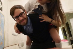 babygiirlthings:  on-her-knees-to-please:  Someone asked for a photo of me and daddy. Here ya go.   I’m crying this is so fucking cute 