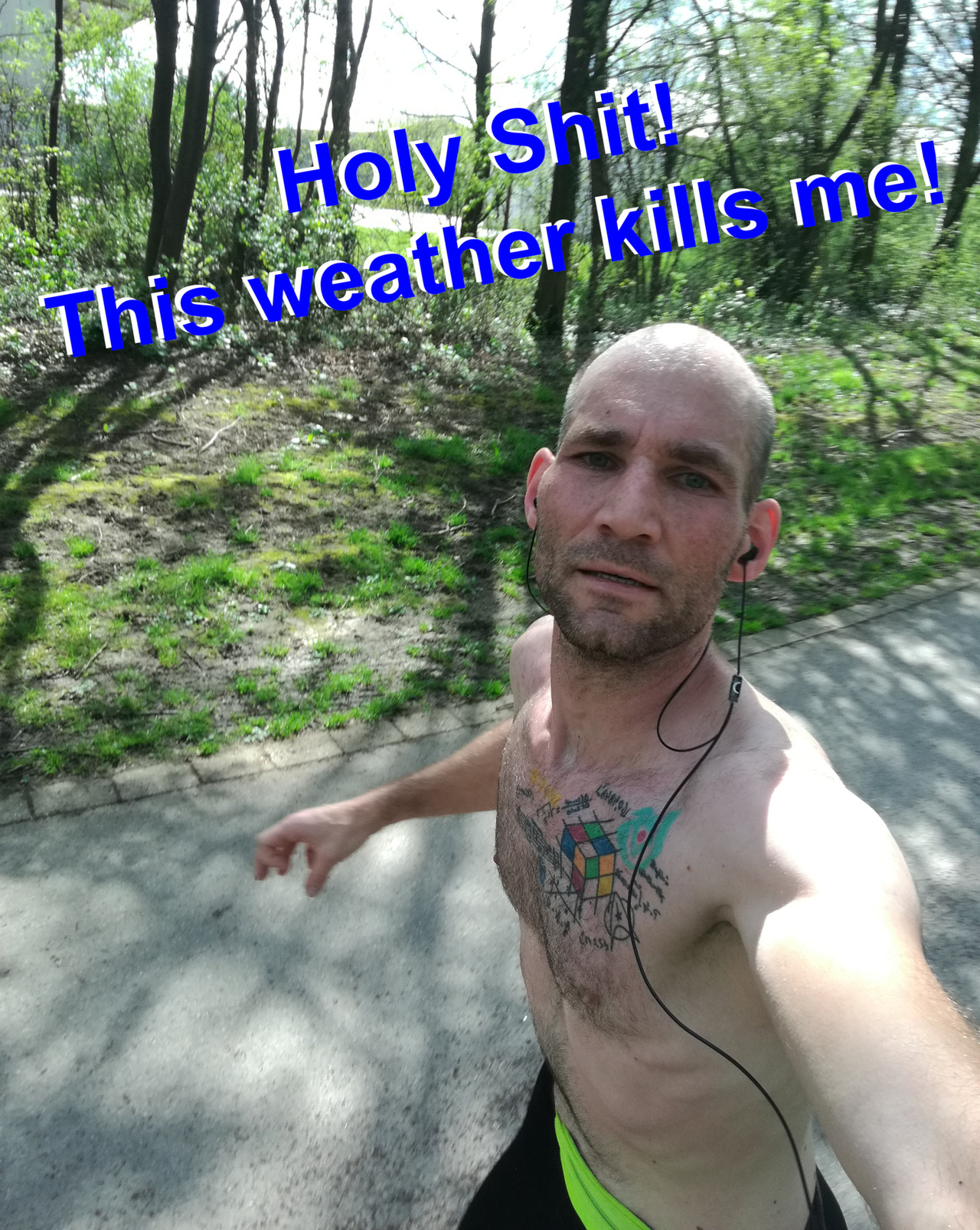 Today it was warm again and I had to go and run! I could not resist, and so I was running the fourth day in a row. I love this February!