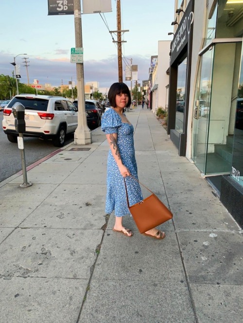 dress: reformation // bag: mansur gavriel // shoes: target