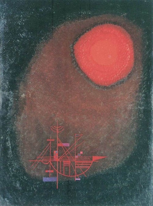 Wassily Kandinsky  —  Eine Spit  (oil on cardboard, 1925)