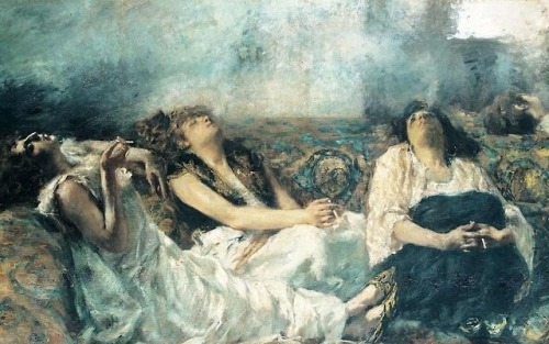 art-is-art-is-art:Women Smoking Hashish, Gaetano Previati