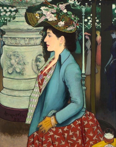 An Elegant Woman at the Élysée Montmartre (Élégante à l’&Ea