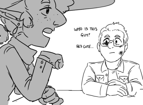busket:headcanon: when barry first “met” taako in here there be gerblins, he had a little crush, but