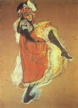 artist-lautrec:  Jane Avril Dancing, Henri