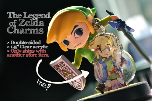 joodlez:★Store Update★NEW! Wind Waker charms & improved Link/Ravio charmSave ŭ.50 on Wind Waker charms by getting them as a setSave Ū on Link/Ravio charms with the purchase of my fanbookSale on all postcards! ŭ　>ū  ₍₍٩( ᐖ  )۶₎₎♪