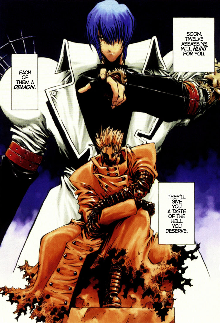 A few pages from the first chapter of Trigun colored by me. I plan to color  the entire manga in the future : r/Trigun