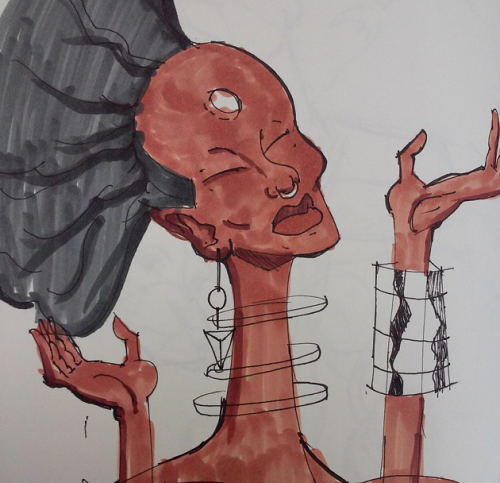Pen And Copic Marker
