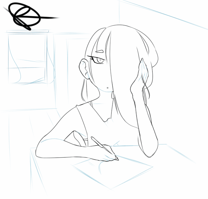 desudanieru:  [Digital Art] Doodle - Wind Messing around with Paint Tool Sai. Figured