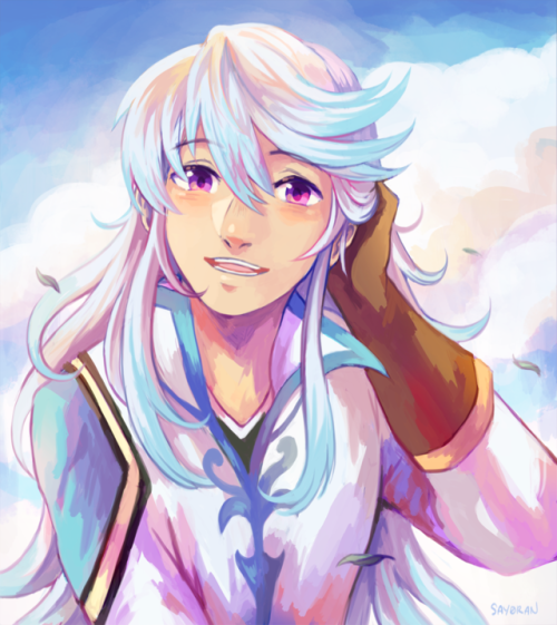 say0ran-arts:wanted to draw mikleo with his hair down ^^