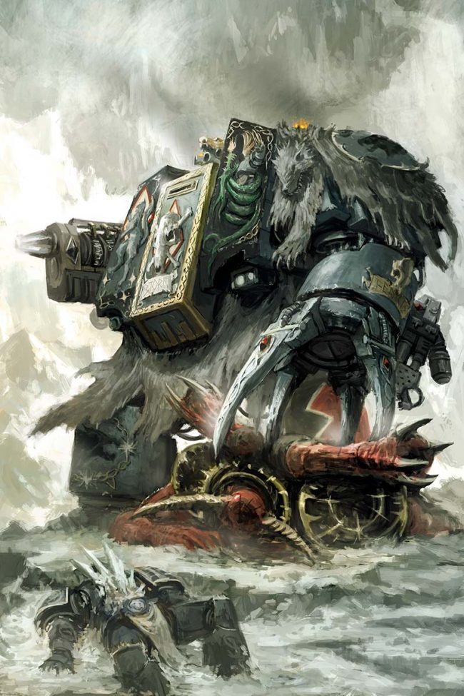 Warhammer 40k artwork — Bjorn the Fell-Handed by