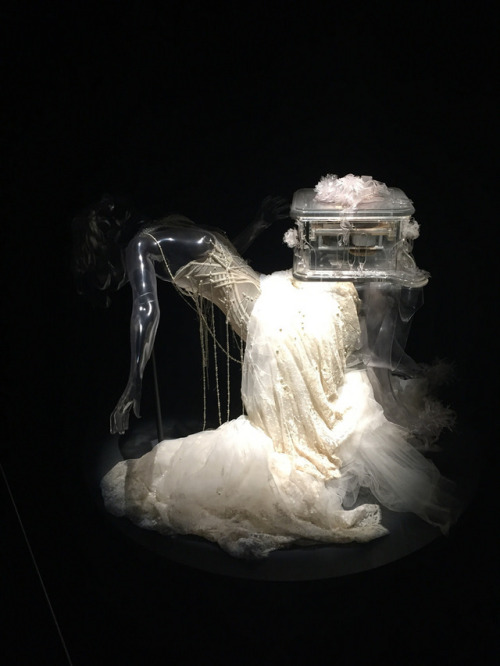 drearypurple:Alexander McQueen, “Pagan Poetry” Dress (2001), and Matthew Barney, ‘Verspertine’ Music