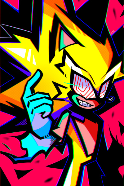 KenzaiPhx — This time I drew Fleetway Super Sonic!