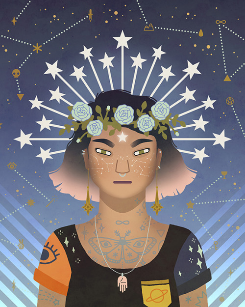 lordofmasks:  lordofmasks:  Celestial Bodies | Camille Chew The Sun • The Moon • The Stars Prints av