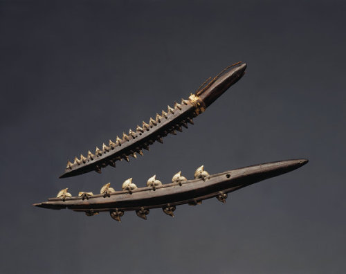 Shark tooth daggers, Gilbert Islands, 19th century.from Finch &amp; Co.