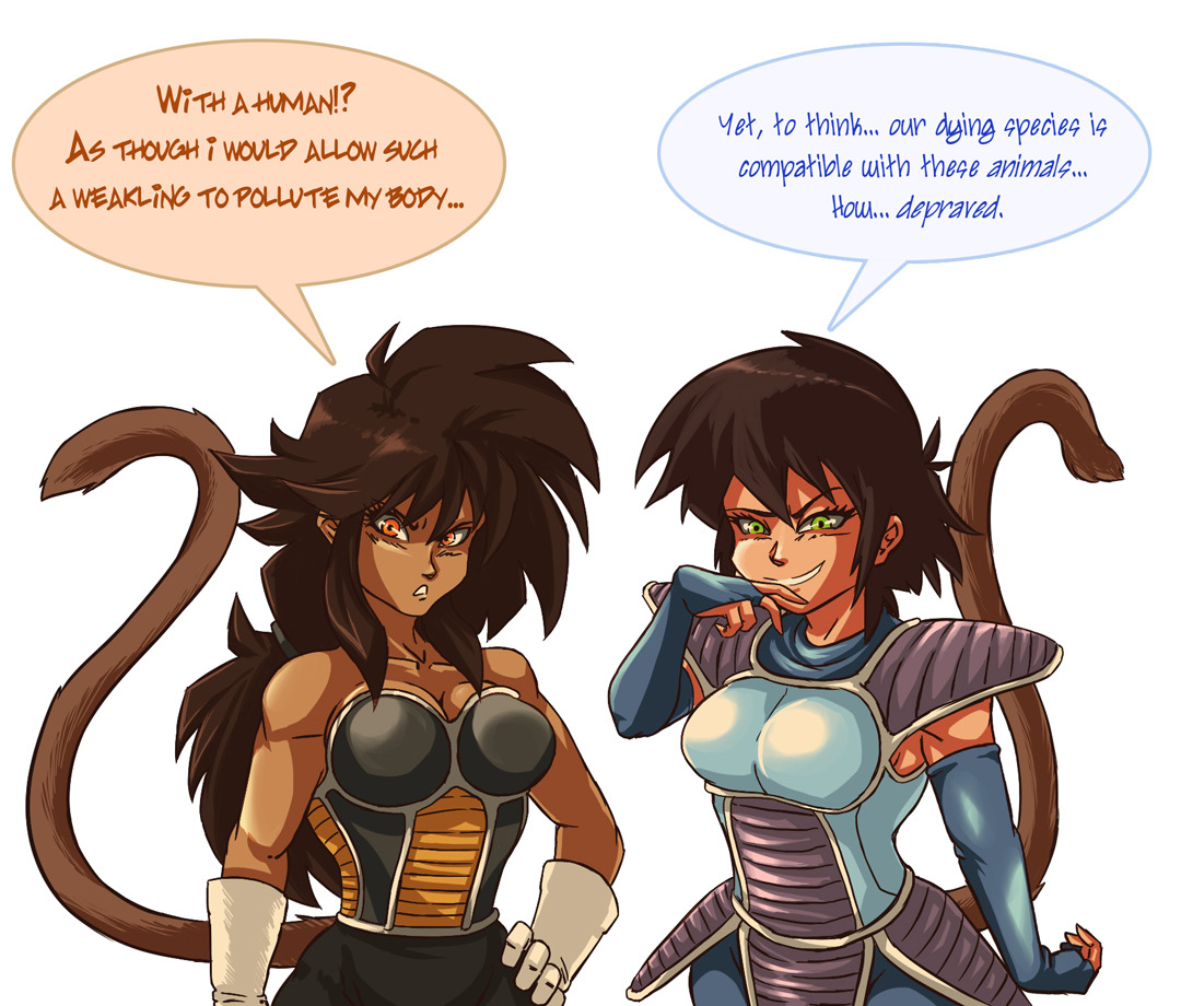 The tragedy of saiyan women not landing on earth instead of the sausage fest we got