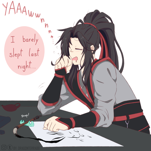 Wei Ying’s insomnia got worse after he told Lan Zhan  “You have quite a good figure ~&qu