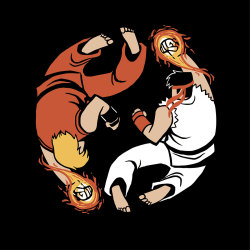 drawsgood:  &ldquo;Super Yin Yang&rdquo; is just บ at www.shirtpunch.com