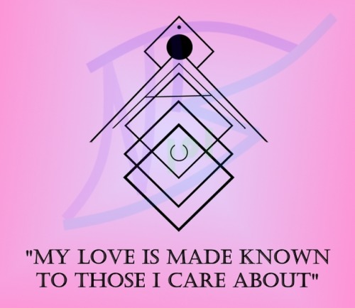 strangesigils: “My Love Is Made Known To Those I Care About”Have this sigil drawn on a piece of pape