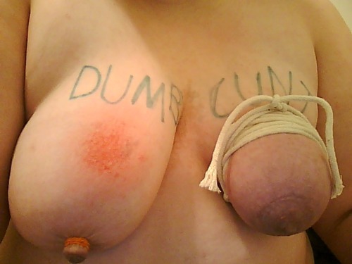 torturethiscunt:  Cuntâ€™s tits. One porn pictures