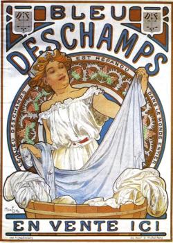 jeromeof:  Bleu Deschamps - Alphonse Mucha