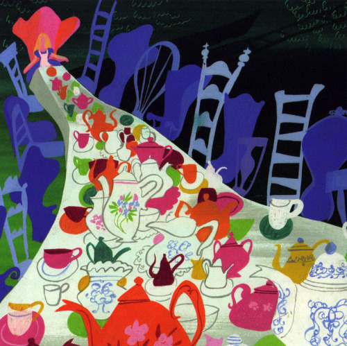 Alice in Wonderland concept art by Mary Blair