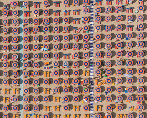 cubebreaker:  Bernhard Lang’s Aerial Views Adria shows the beautiful and often unintended colorful patterns we place ourselves in.