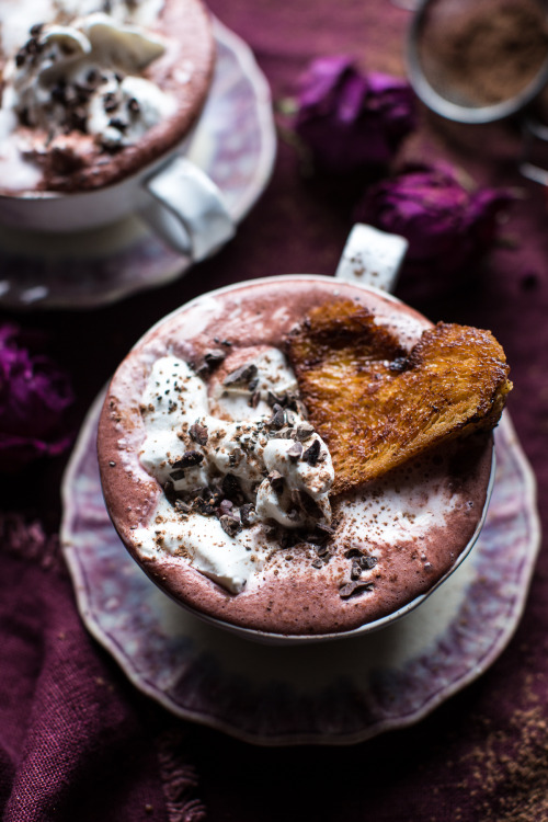 sweetoothgirl:Superfood Hot Chocolate with Honey Caramelized Brioche