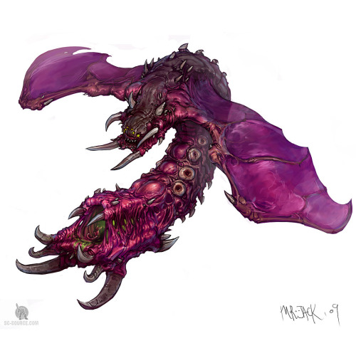 Porn Pics  Starcraft, Zerg Swarm by Luke Mancini.