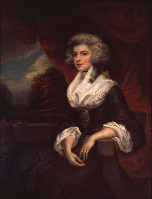 Portrait of an unknown woman, formerly identified as Elizabeth (Hervey), Duchess of Devonshire, by J