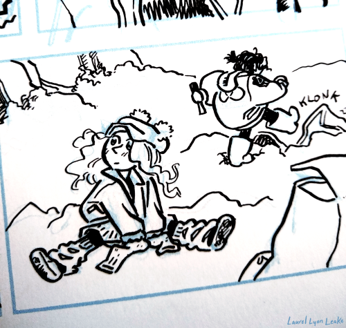 what’s this? inks?? on a page&hellip;.with panels??! comics are H A P P E N I N G!! wolf g