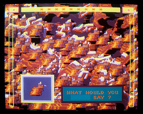 glitchphotography:More of  Suzanne Treister’s “Fictional Videogame Stills” from the early 1990s, a s