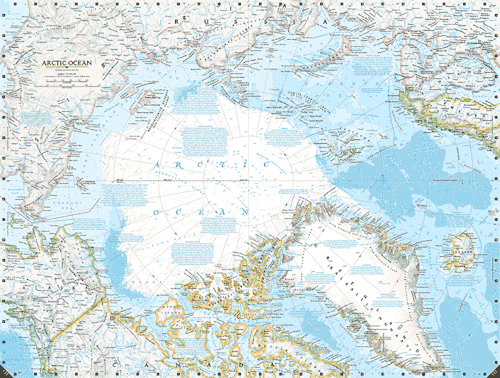 National Geographic magazine put together this gif showing how their maps have expressed the extent 
