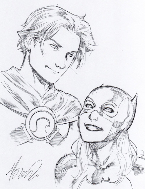 anditoldyouitwaslove-blog:Tim Drake and Stephanie Brown by Marcus To