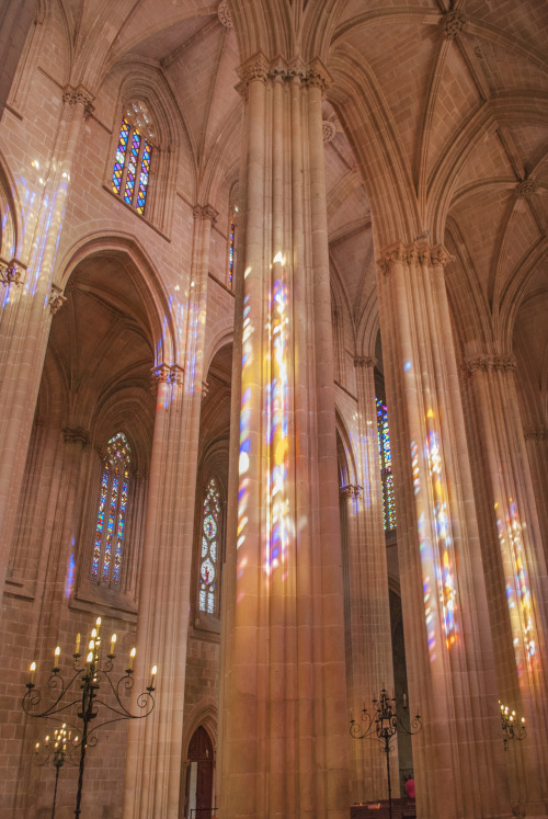 wanderlusteurope: The beautiful Gothic church, Batalha Monastery, Portugal