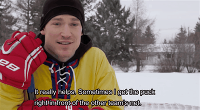 puckducky:NHL player thanks hockey fans for telling him to shoot the puck