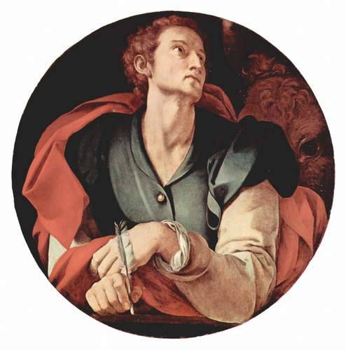 jacopo-pontormo:Four Evangelists: Saint Luke, 1526, Jacopo Pontormo